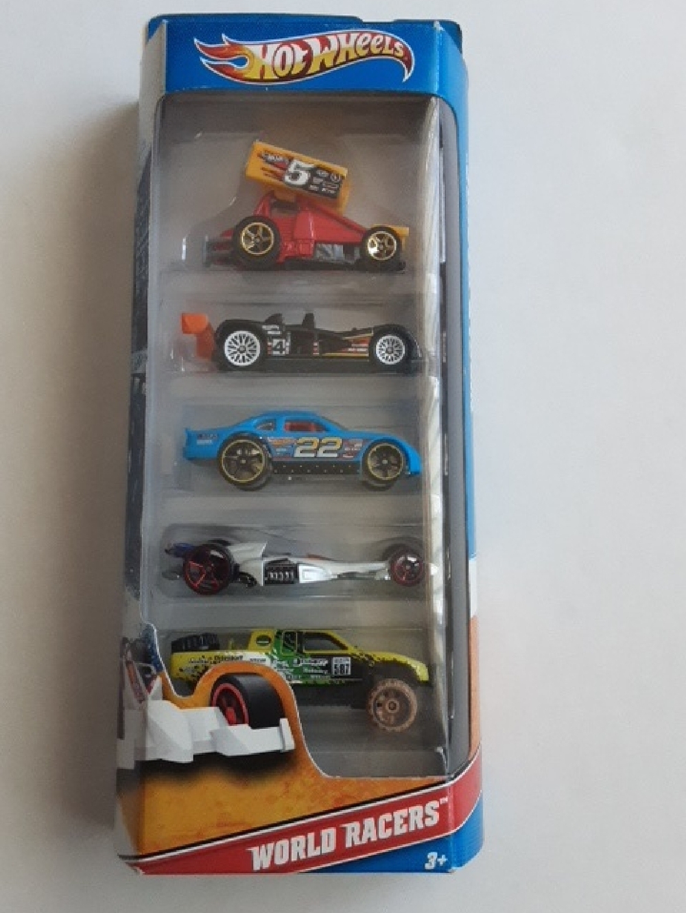 Hot Wheels World Racers 5-Pack Diecast new